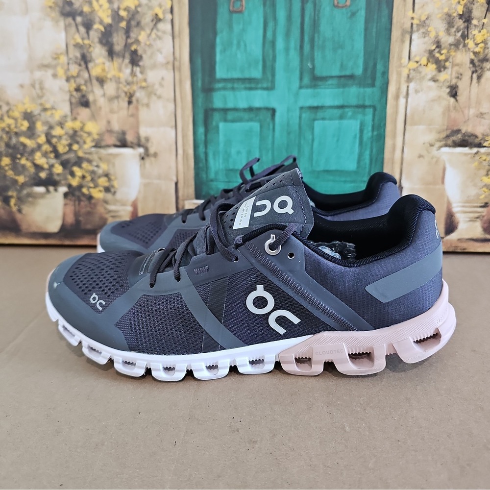 ON Women's Cloudflow Running Shoes, Rock/Rose, US W9.5, UK 7.5
